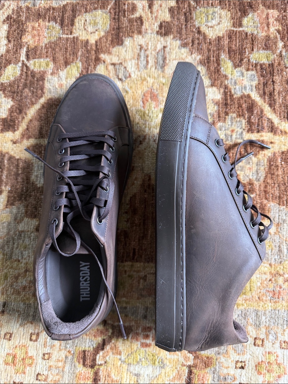 Thursday Boots Tobacco Premier Low-Top Sneakers for Men